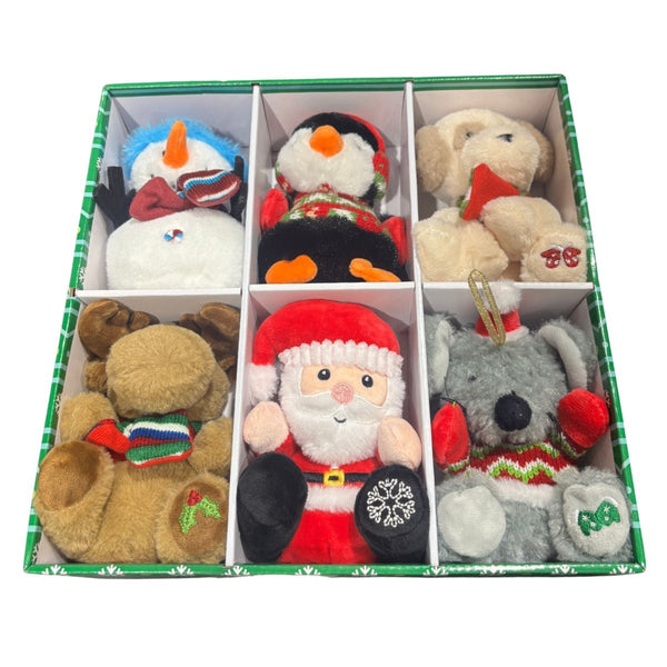 クリスマスオーナメント ぬいぐるみ 6個セット - ナショナルマート通販